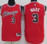 Youth Chicago Bulls #3 Dwyane Wade Red Stitched NBA Jerseys(1)
