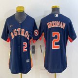 Women Nike Houston Astros #2 Alex Bregman blue majestic baseball jerseys