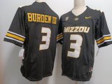Missouri Tigers #3 Luther Burden III black NCAA Stitched College Football Jersey