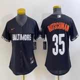 Women Nike Baltimore Orioles #35 Adley Rutschman black majestic baseball jersey city version-BD 03