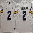 Michigan Wolverines #2 Will Johnson white college football jerseys-PNS