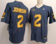 Michigan Wolverines #2 Will Johnson dark blue college football jerseys