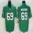 Nike Philadelphia Eagles #69 Landon Dickerson light green Color Rush Limited Jersey 03