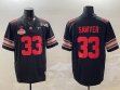 Ohio State Buckeyes #33 Jack Sawyer black college football jerseys with 2025 championship patch