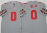 Ohio State Buckeyes #0 OH-IO gray college football jerseys