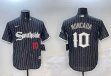Chicago White Sox #10 Yoan Moncada black mlb Jersey city version 01