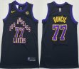 Nike Los Angeles Lakers Luka Doncic #77 black NBA Basketball jersey city version