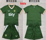 2026-2027 Ireland team green kid soccer jerseys home