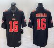 Nike San Francisco 49ers #16 Joe Montana black gold color Rush Limited Jersey