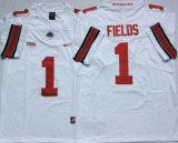 Ohio State Buckeyes #1 Justin Fields white Nike limited ncaa Jersey