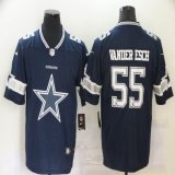 Nike Dallas Cowboys #55 Leighton Vander Esch blue fashion Color Rush Limited Jersey