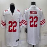 Nike San Francisco 49ers #22 Matt Breida White Color Rush Limited Jersey-BD