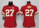 Women Nike Kansas City Chiefs #27 Kareem Hunt red Color Rush Limited Jerseys