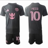2025-2026 Club Internacional de Fútbol Miami #10 Messi black gray soccer jerseys away