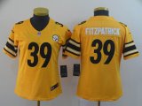 Women Nike Pittsburgh Steelers #39 Minkah Fitzpatrick yellow Color Rush Limited Jersey