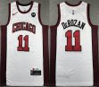 Nike Chicago Bulls #11 DeMar Derozan white NBA Jerseys city Version-XD