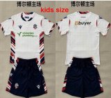 2025-2026 Bolton Club white Navy kid soccer jerseys home
