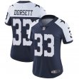 women Dallas Cowboys #33 Tony Dorsett Nike blue white Color Rush Limited Jersey