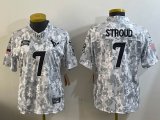 Youth Houston Texans #7 C.J. Stroud Nike Arctic Camo 2024 Salute to Service Limited Jersey