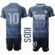 2025-2026 Real Madrid club #10 MODRIC blue kid soccer jerseys away