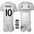 2025-2026 Real Madrid club #10 MODRIC white kid soccer jerseys home
