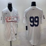 Nike New York Yankees #99 Aaron Judge white majestic baseball Jerseys Joint name-BD 01