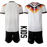2026 World Cup Germany Team white black kid soccer jerseys home