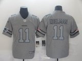 New England Patriots #11 Julian Edelman Hemp grey Nike Color Rush Limited Jersey