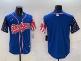 2025 Nike Dodgers blue usa flag baseball jerseys Joint name