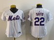 Women Nike New York Mets #22 Juan Soto white majestic mlb jerseys-BD