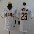 Youth nike San Diego Padres #23 Fernando Tatis Jr white majestic baseball-BD
