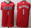 Youth Nike New Orleans Pelicans #1 Zion Williamson red NBA basketball jersey -S8