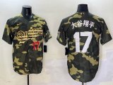 2025 Nike Los Angeles Dodgers #17 Shohei Ohtani camo majestic baseball jerseys Joint name