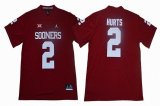 Oklahoma Sooners #2 Jalen Hurts red College Football Jersey-GLT