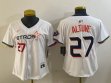 Women Houston Astros #27 Jose Altuve white majestic baseball jerseys Joint name