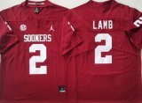Oklahoma Sooners #2 CeeDee Lamb red college football jerseys-PNS