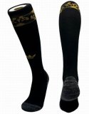 Adidas logo black soccer socks
