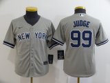 Youth Nike New York Yankees #99 Aaron Judge gray majestic baseball Jersey
