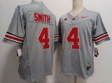 Ohio State Buckeyes #4 Jeremiah Smith gray college footbll jerseys-XST