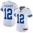 women Dallas Cowboys #12 Roger Staubach Nike white Color Rush Limited Jersey