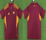 2025-2026 Roma club thailand version red soccer jerseys home
