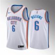 Youth Oklahoma City Thunder #6 Jaylin Williams white nba jerseys Hot press font