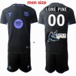 Custom Barcelona club black men soccer jerseys Joint name