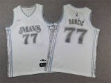 Youth Nike Dallas Mavericks #77 Luca Doncic white nba jerseys city version