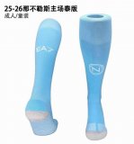 2025-2026 Napoli club skyblue soccer socks home