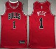 Nike Chicago Bulls #1 Derrick Rose red NBA basketball jerseys -XD