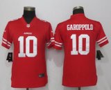 Women Nike San Francisco 49ers 10 Garoppolo Red 2017 Vapor Untouchable Elite Player