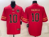 Nike Kansas City Chiefs #10 Isiah Pacheco red gold Color Rush Limited Jersey-BD