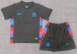 2025-2026 England team black kid soccer jerseys away
