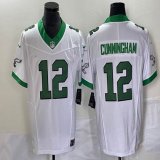Nike Philadelphia Eagles #12 Randall Cunningham white throwback Color Rush Limited Jersey -BD